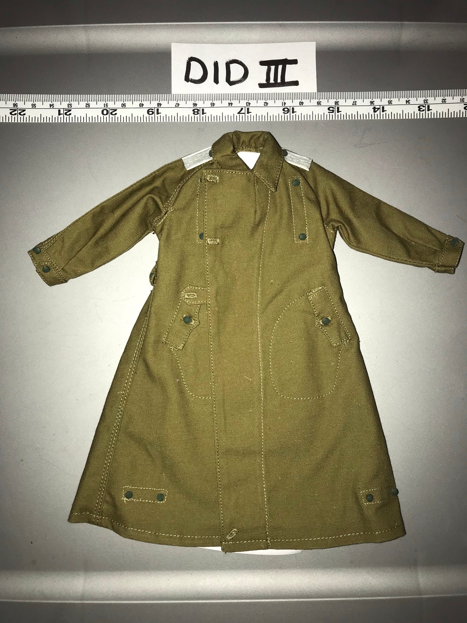 1/6 Scale WWII German Afrika Korps Motorcycle Coat - DID 110923