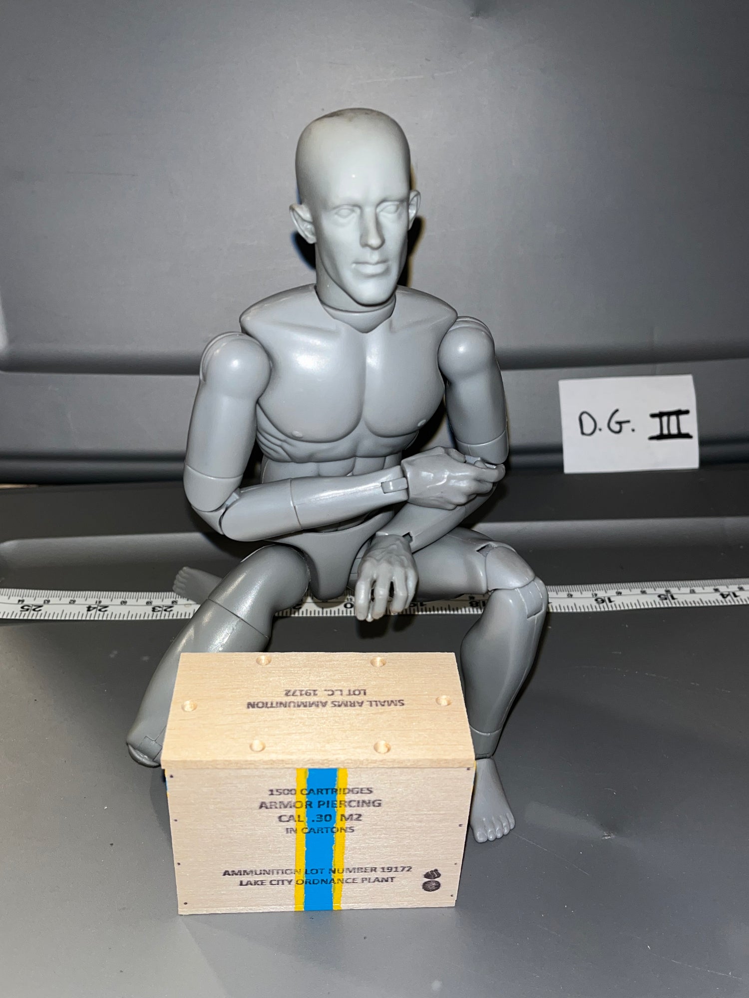 1/6 Scale WWII US .30 Caliber Ammunition Crate 108877