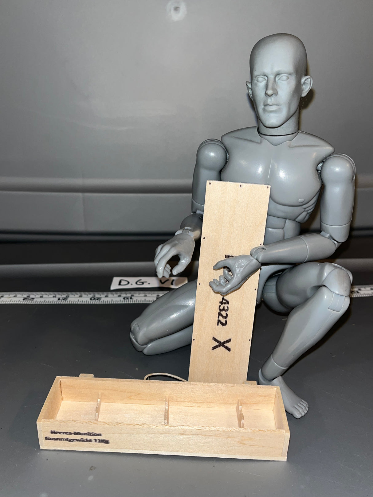 1/6 Scale WWII German Panzershrek Ammunition Crate 103872