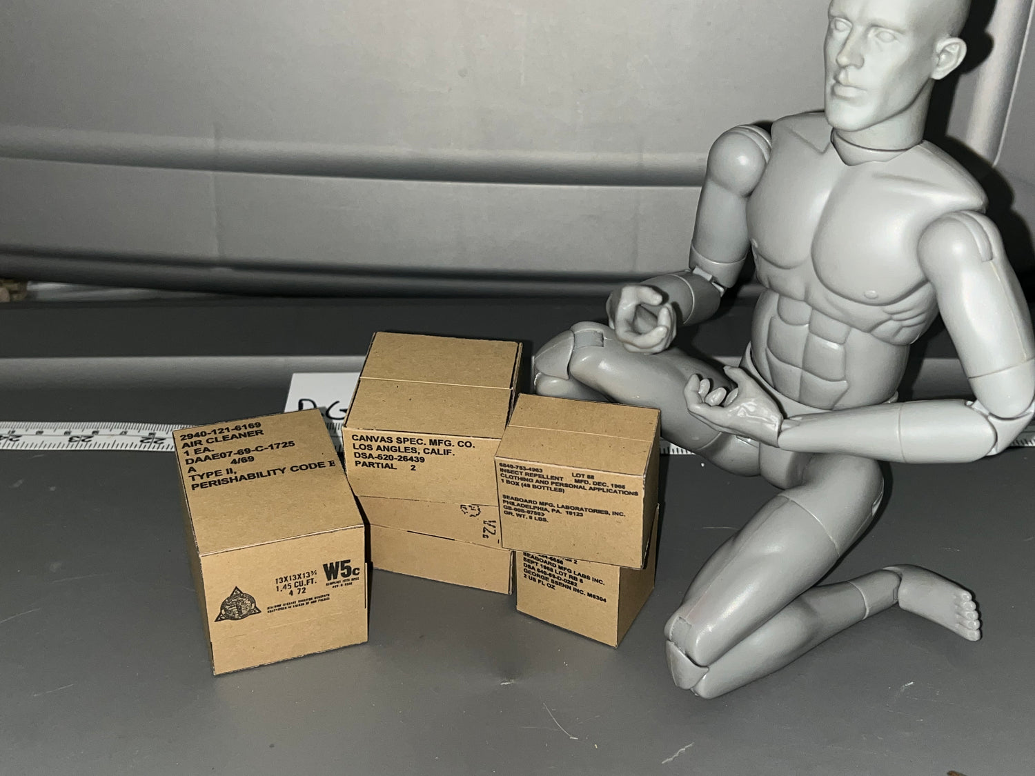 1/6 Scale Vietnam US Cardboard Case / Box Set 107354