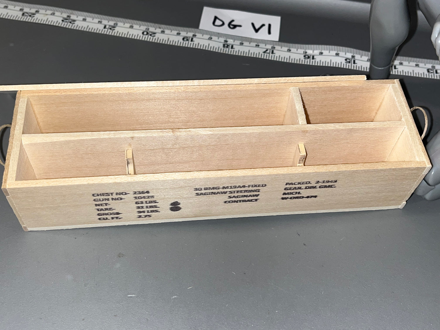 1/6 Scale WWII US .30 Caliber Machine Gun Crate