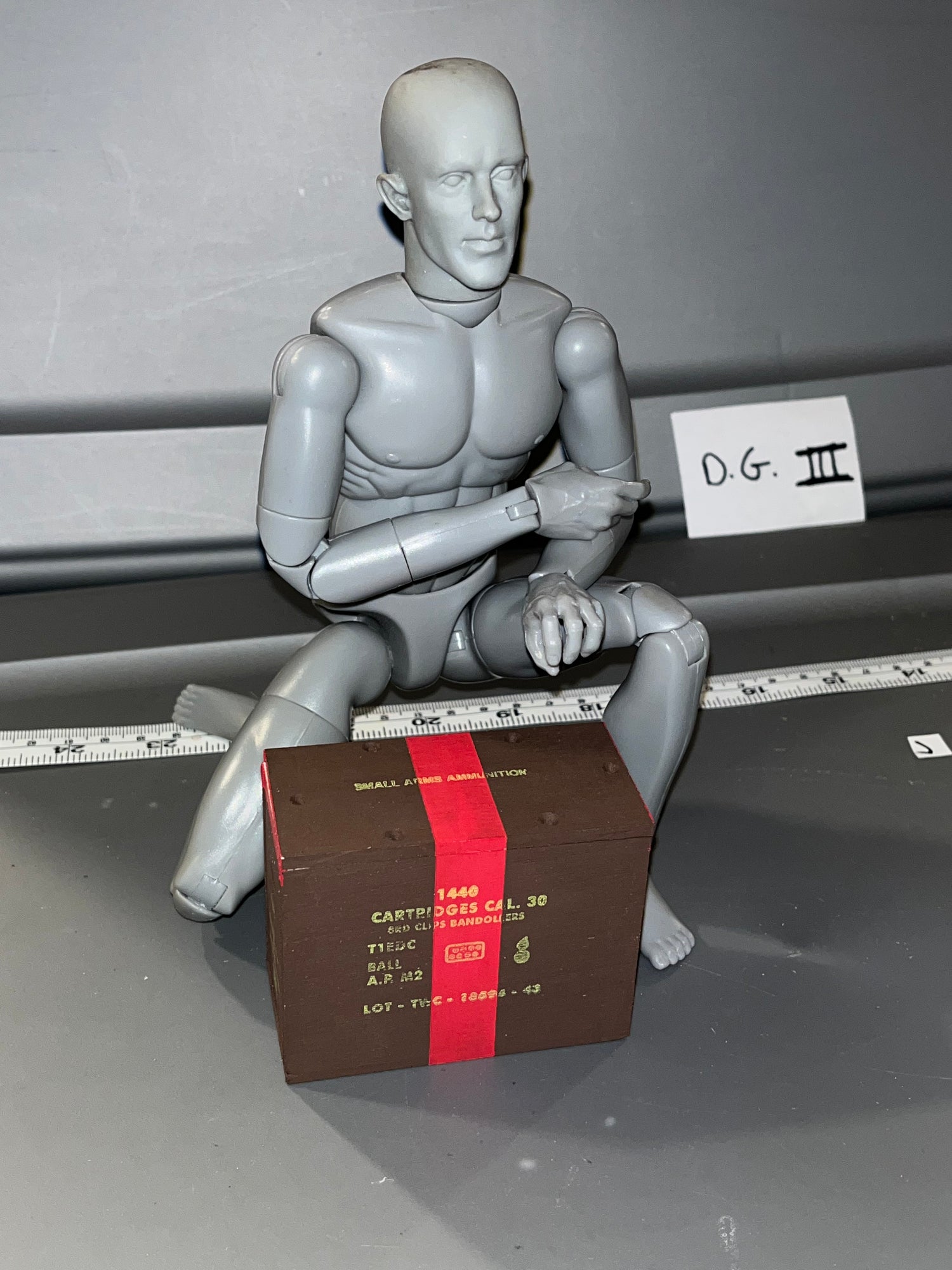 1/6 Scale WWII US .30 Caliber Ammunition Crate 108882