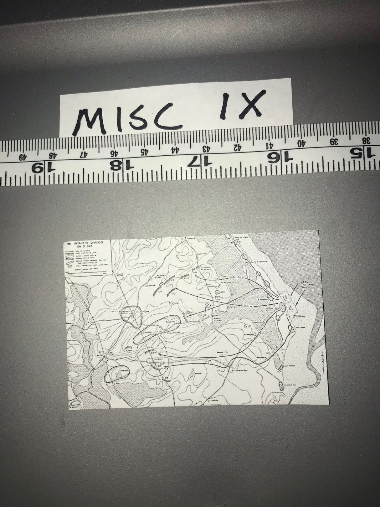 1:6 Scale WWII Map 111446