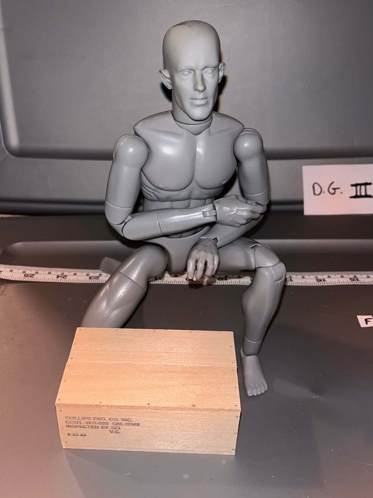 1/6 Scale WWII US C-Ration Crate 108879