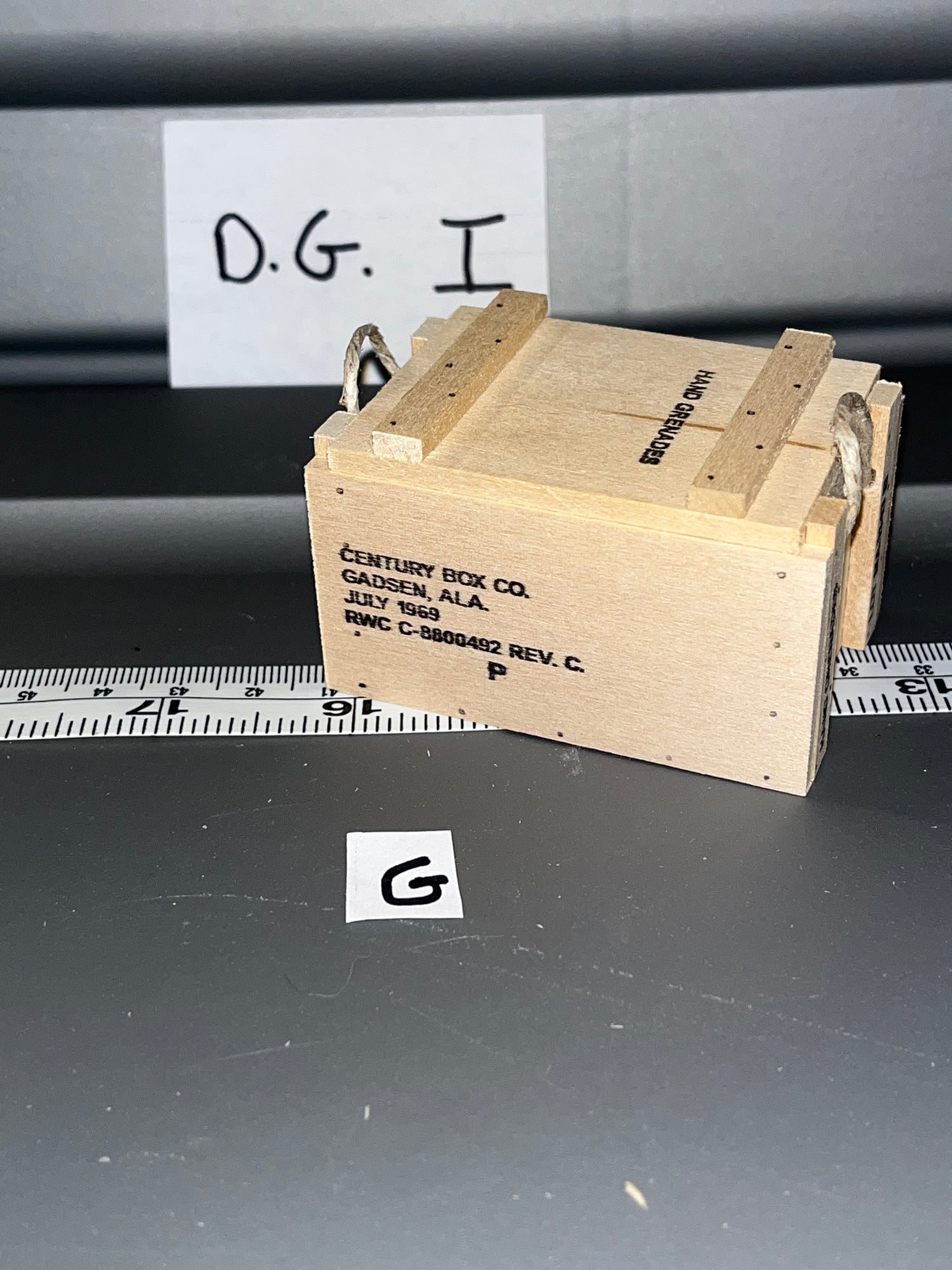 1/6 Scale Vietnam US Grenade Ammunition Crate 108829