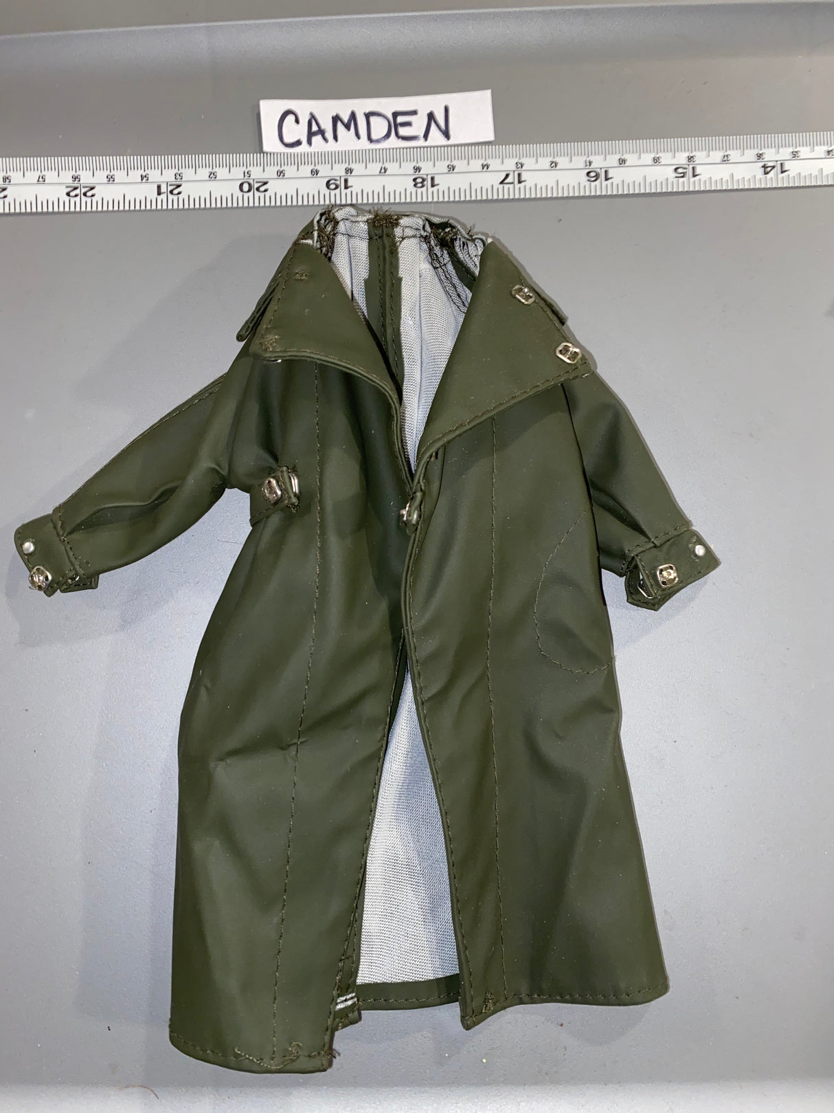 1/6 Scale WWII German Rubberized Motorcycle Coat 110137