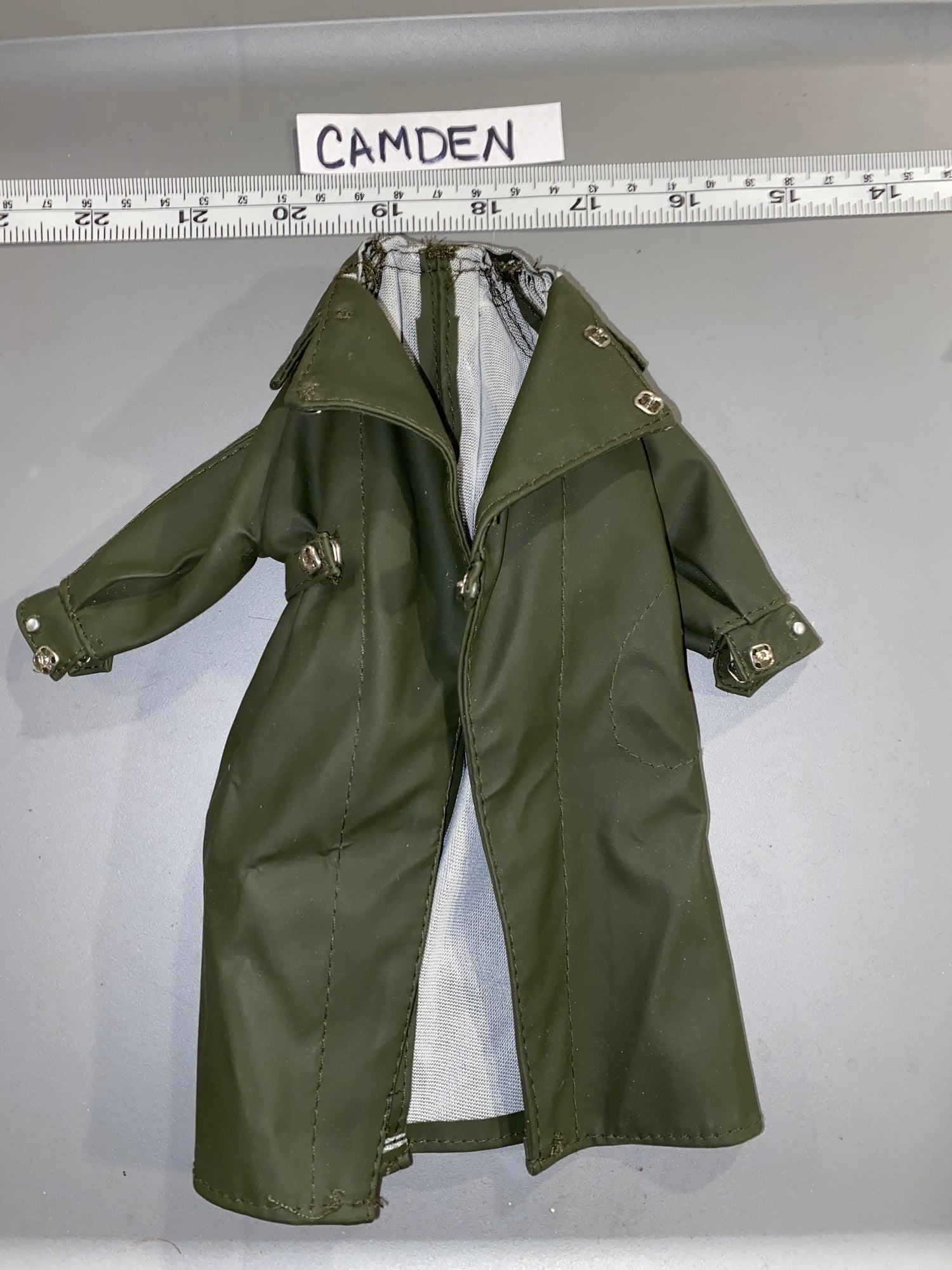 1/6 Scale WWII German Rubberized Motorcycle Coat 110137