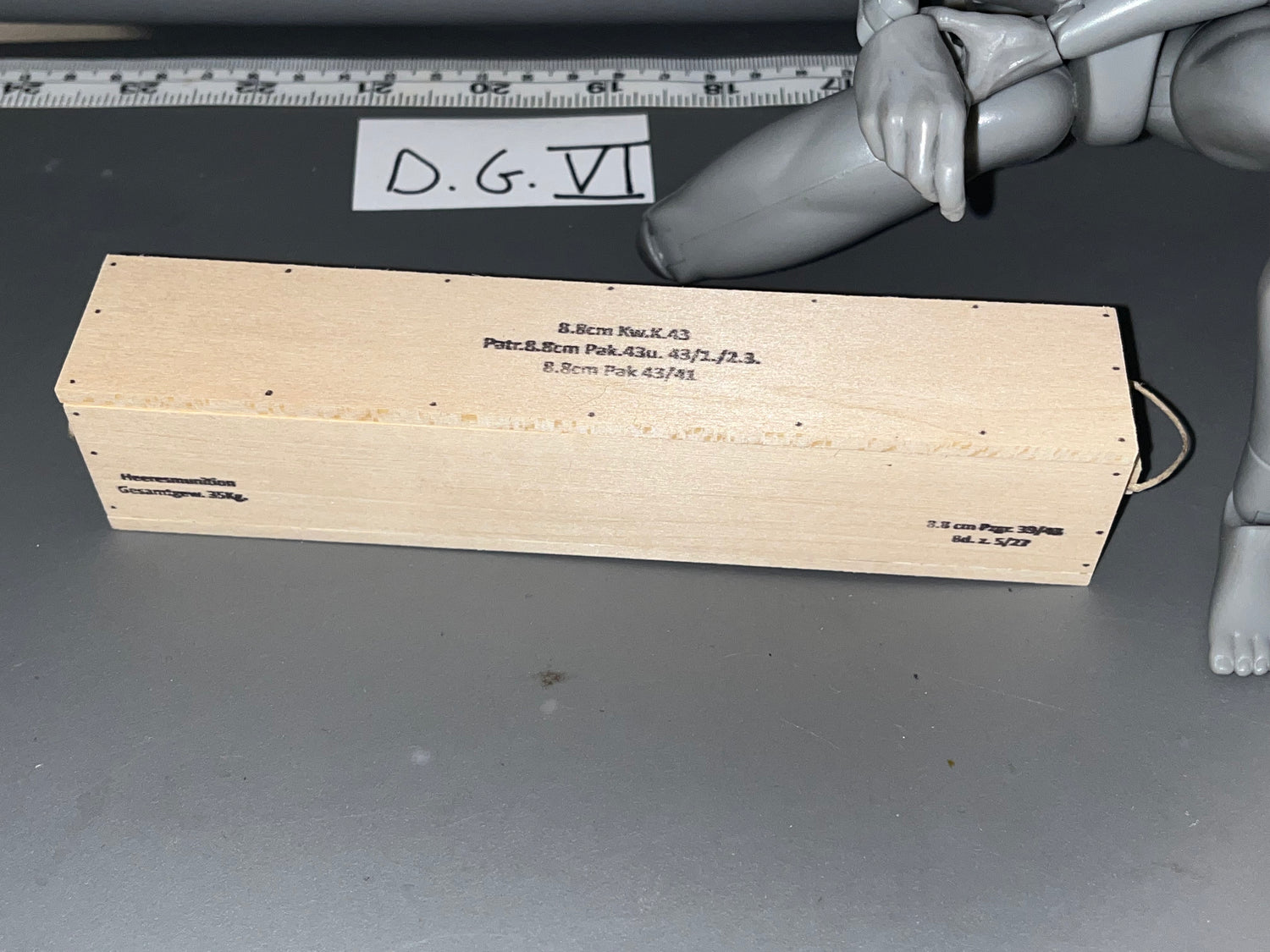 1/6 Scale WWII German 88 mm 8.8 cm Ammunition Crate