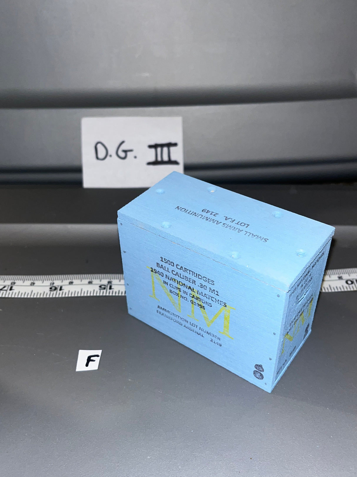1/6 Scale WWII US .30 Caliber Ammunition Crate 108878