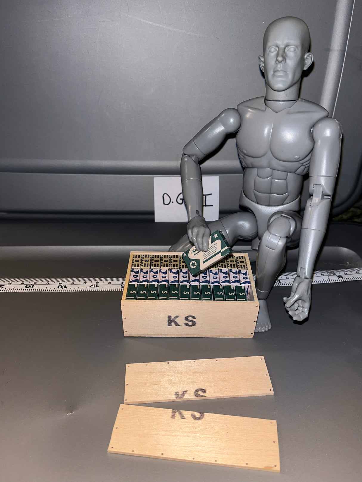 1/6 Scale WWII US K-Ration Crate With Rations 108820