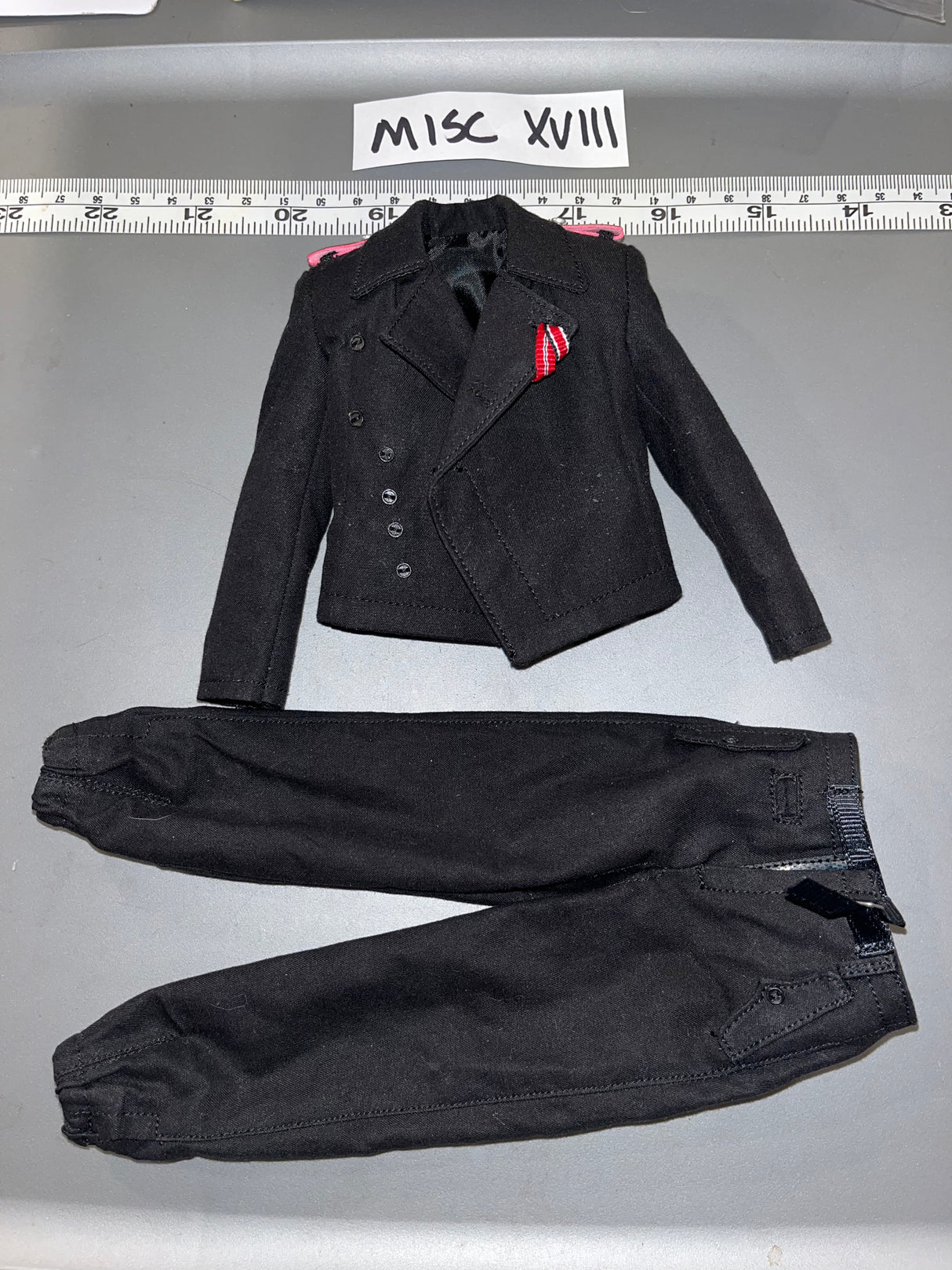 1/6 Scale WWII German Black Panzer Tanker Uniform - Brown Art 106152