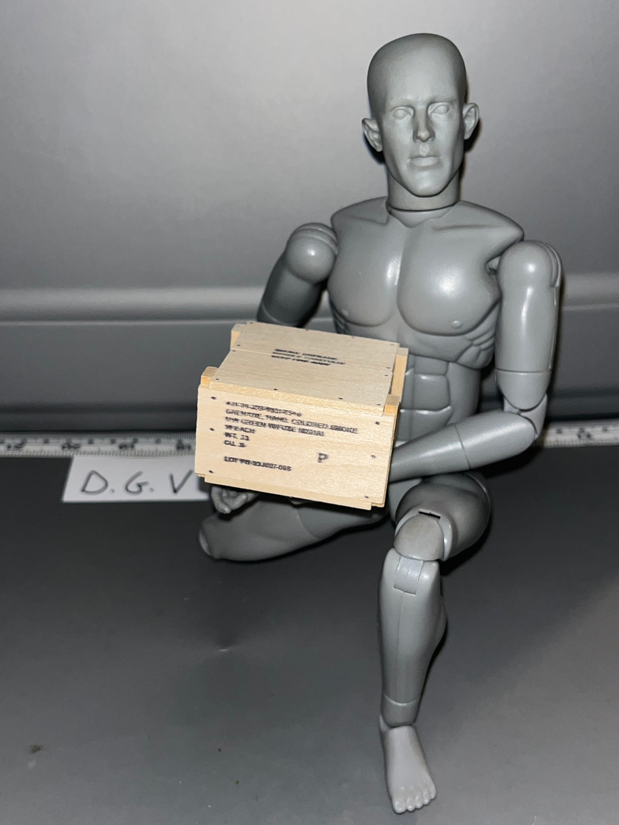 1/6 Scale Vietnam US Smoke Grenade Ammunition Crate 106158