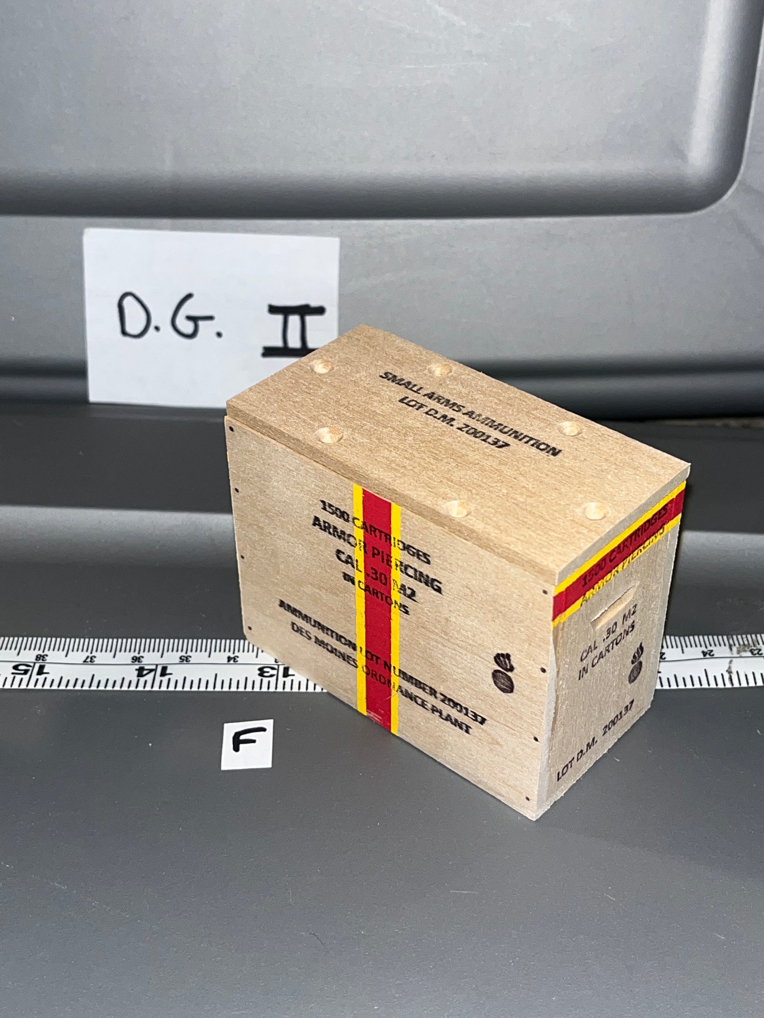 1/6 Scale WWII US .30 Caliber Ammunition Crate 108811