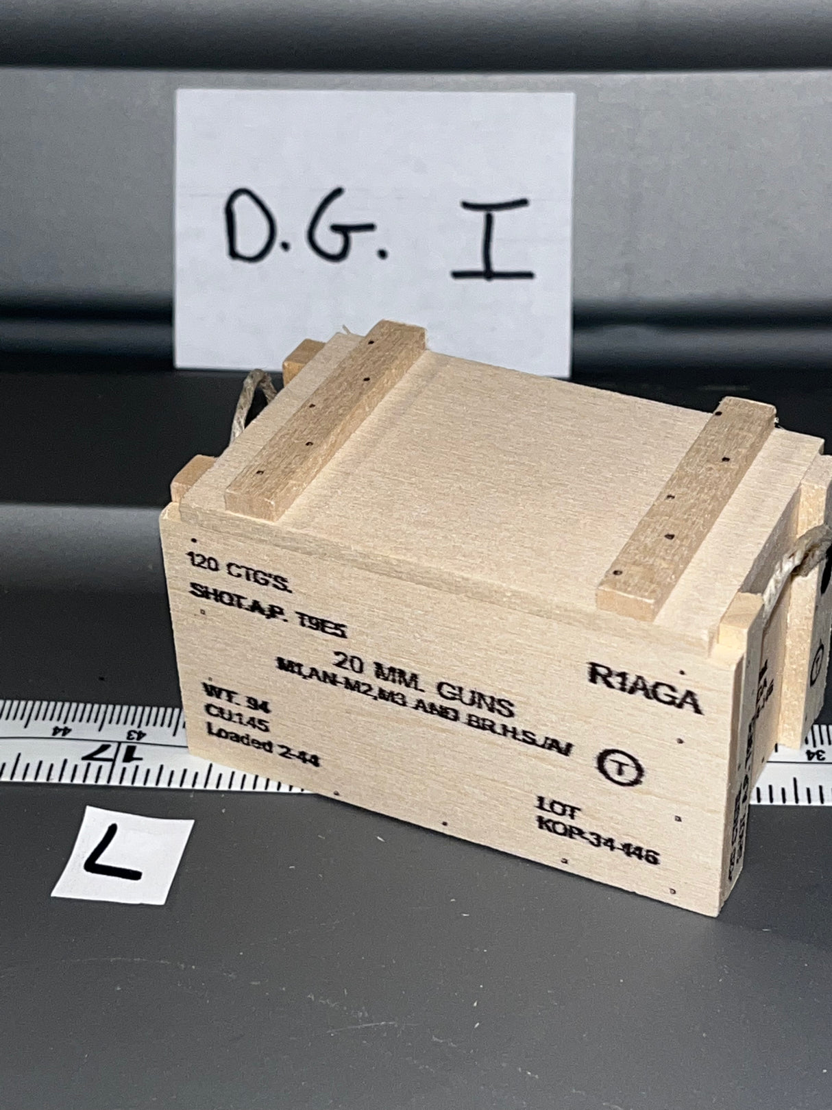 1/6 Scale WWII US 20mm Ammunition Crate 108833