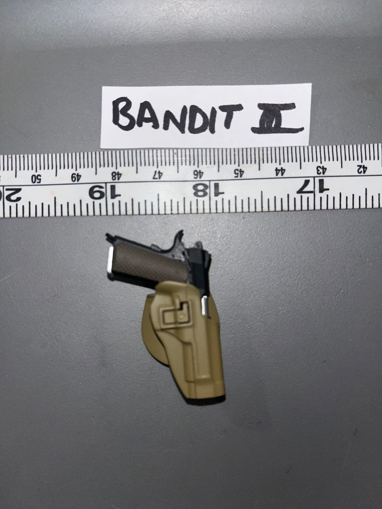 1/6 Scale Modern Pistol and Holster  -  Bandit Joe 111570