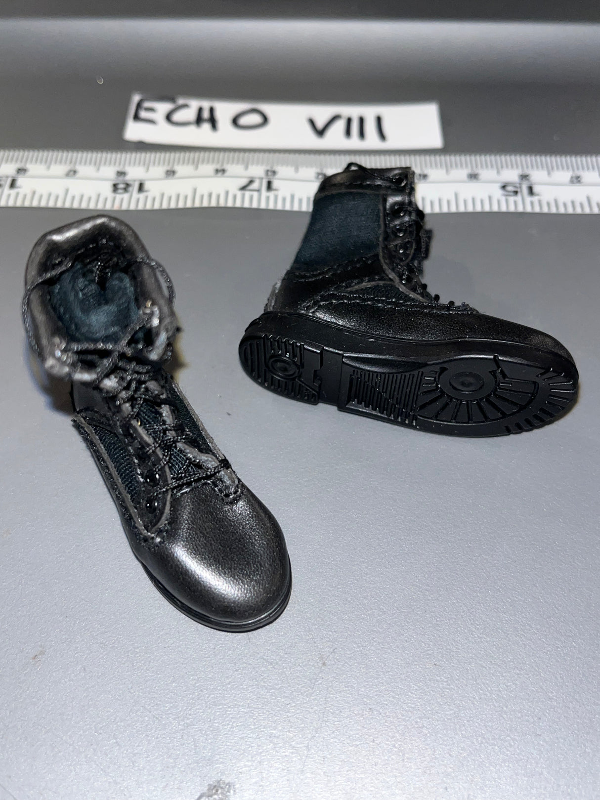 1/6 Scale Modern Era Police Black Combat Boots - DID 105622
