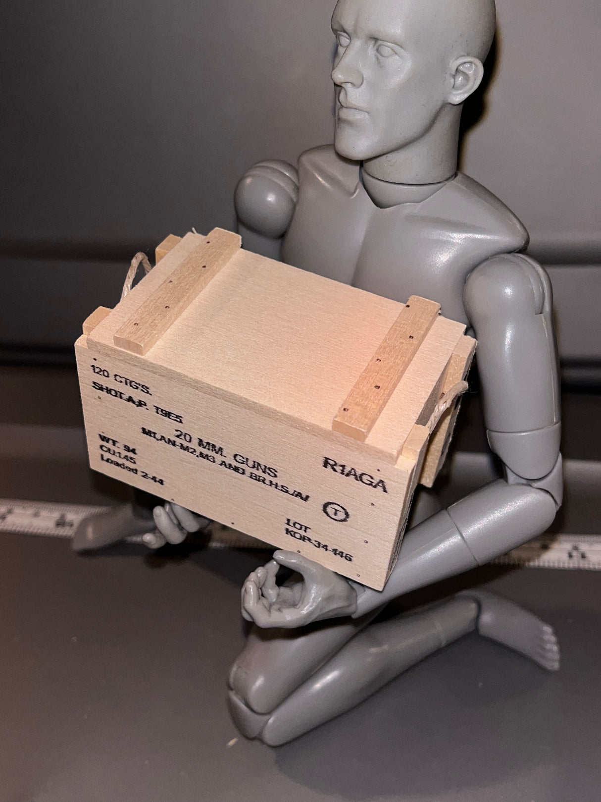 1/6 Scale WWII US 20mm Ammunition Crate 108833