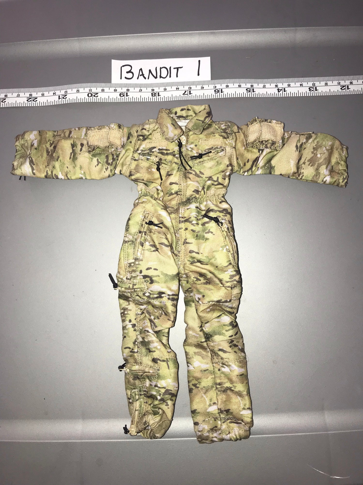 1/6 Scale Modern / Ukraine OCP Multicam Tanker Coverall - Armored Crewman Coverall Uniform / Flight Suit  -  Bandit Joe 111565
