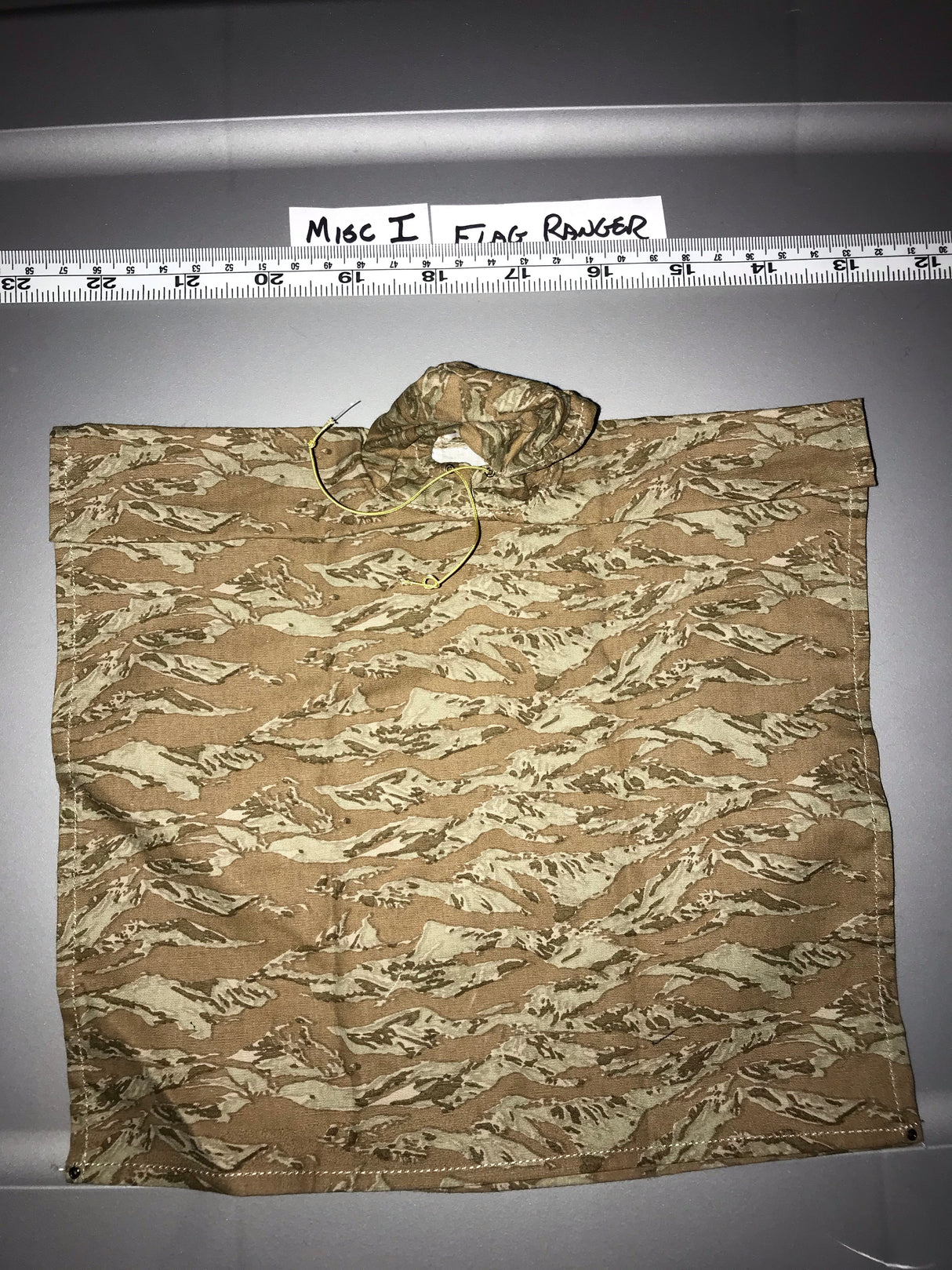 1/6 Scale Modern Era Tiger Stripe Poncho - Rain Coat