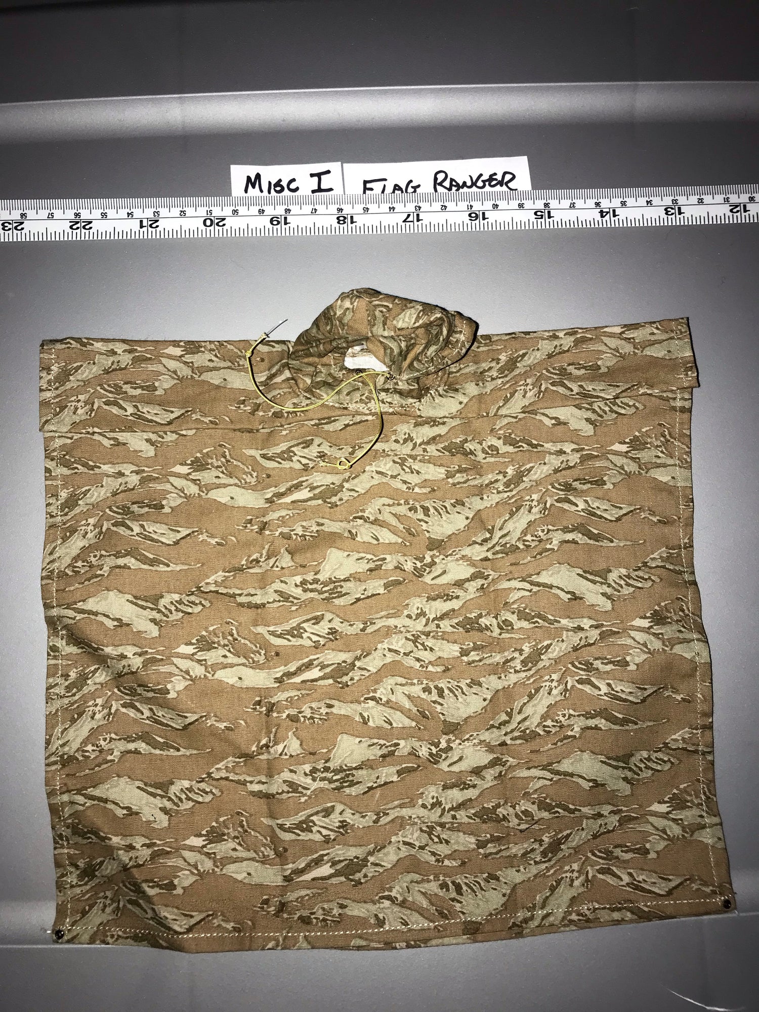 1/6 Scale Modern Era Tiger Stripe Poncho - Rain Coat