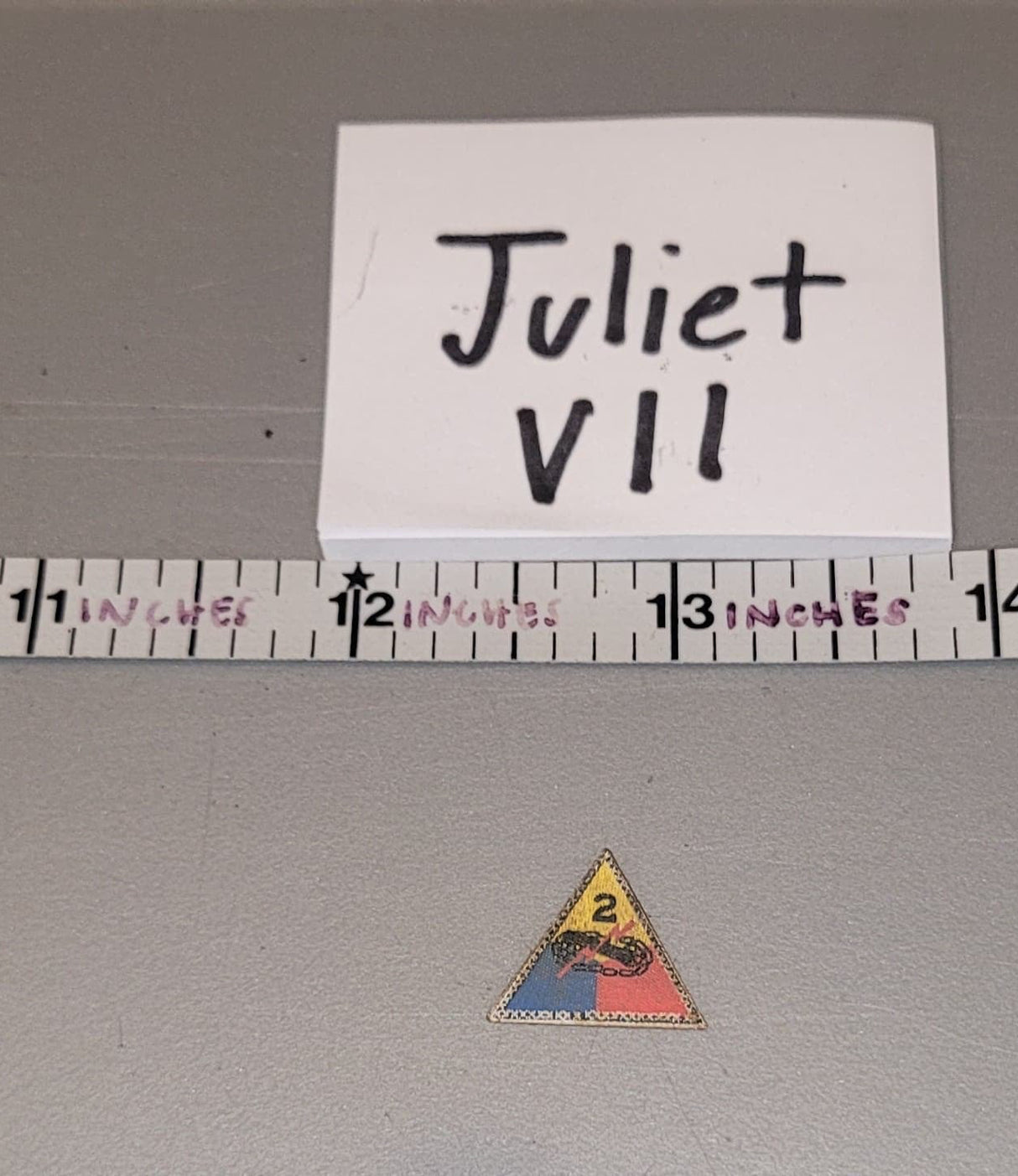 1:6 Scale WWII US 2nd Armored Division Patch