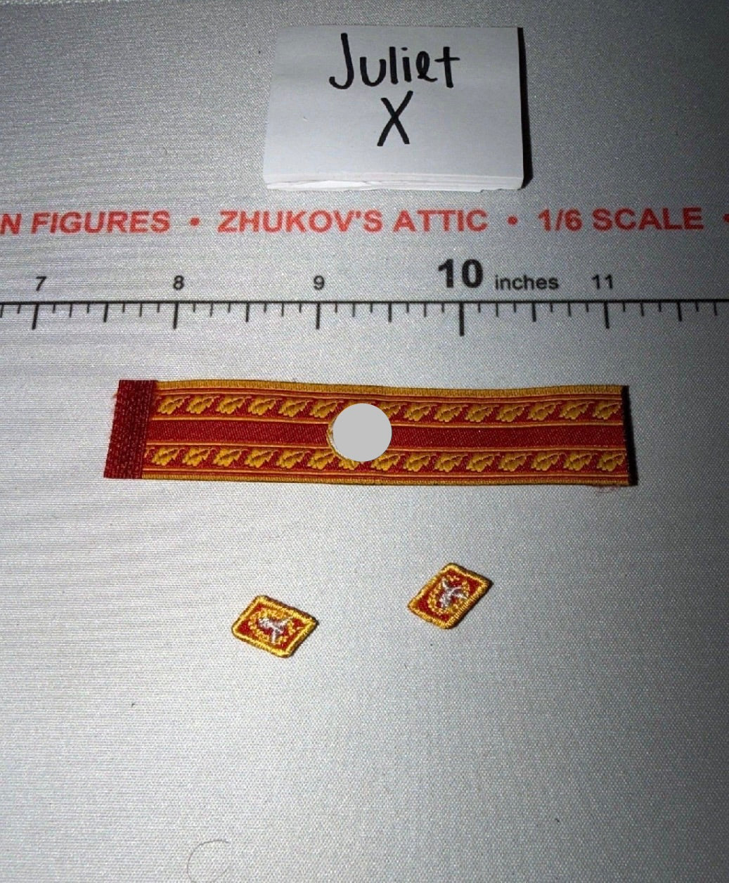 1/6 Scale WWII German Political Armband and Collar Tab Set