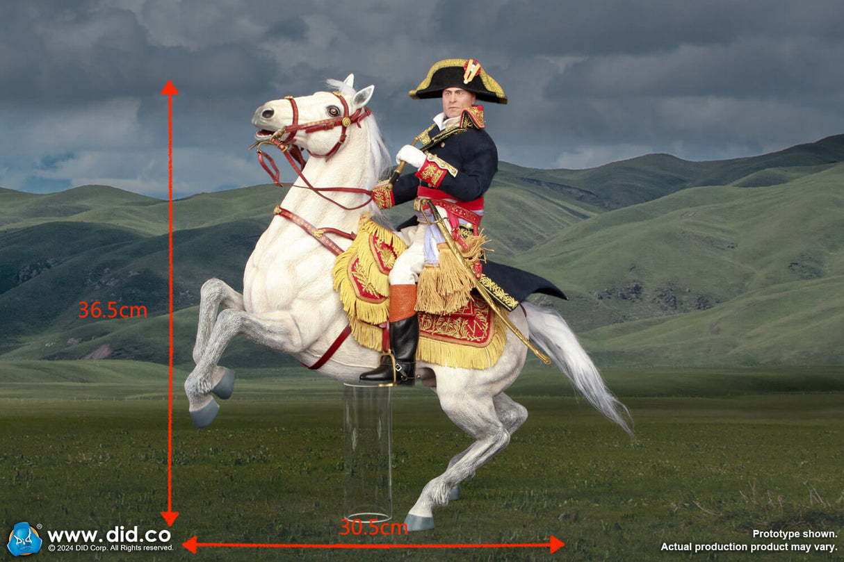 1/6 Scale Napoleon White War Horse (Prancing) - NIB DID E60078