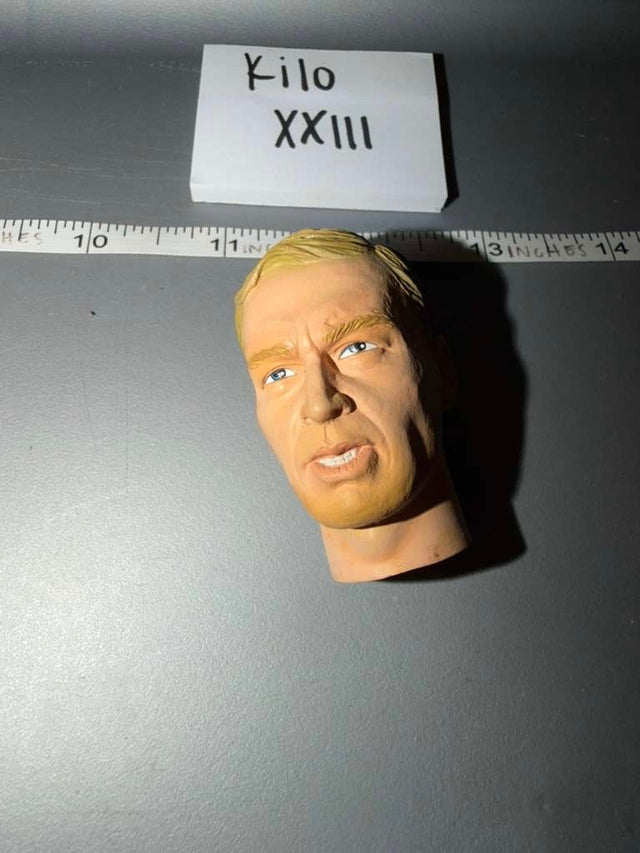 1/6 Scale WWII US Blonde Hair Head Sculpt - Kilo XXIII