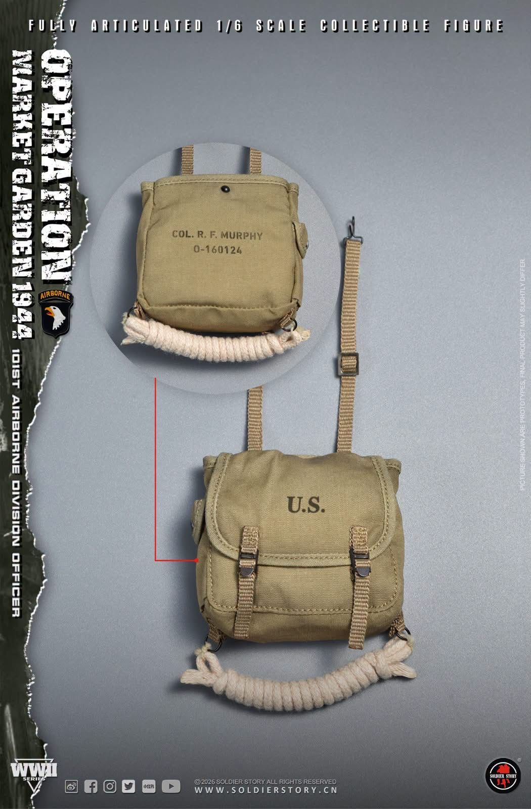 *Preorder* 1/6 Scale WWII US 101st Airborne Paratrooper Officer Operation Market Garden - Soldier Story - SS145