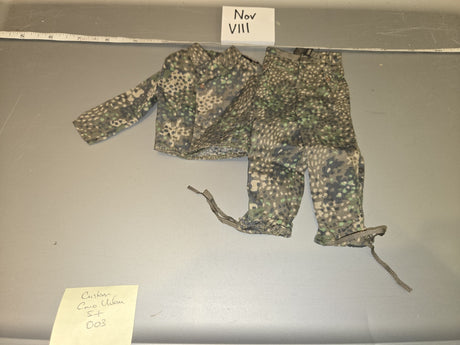 1/6 Scale WWII German Erbsenmuster Camouflage Uniform Set - Nov VIII