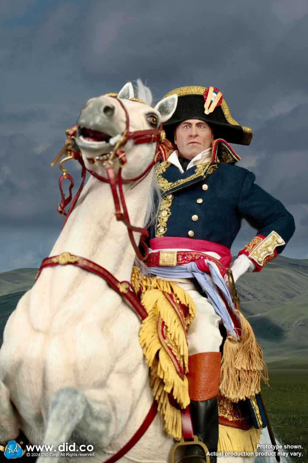 1/6 Scale Napoleon White War Horse (Prancing) - NIB DID E60078