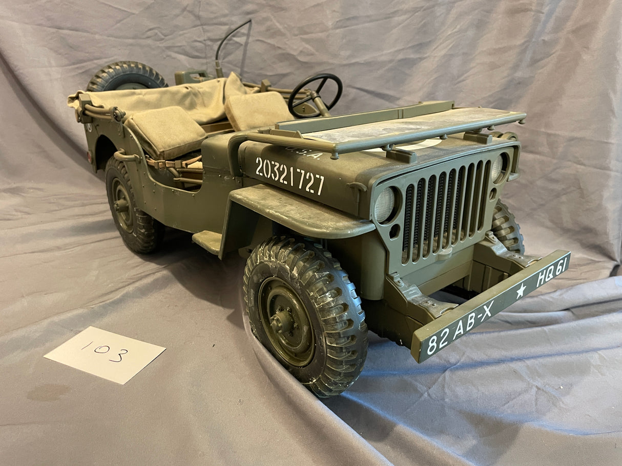 1/6 Scale WWII US Jeep - Ultimate Soldier - Weathered