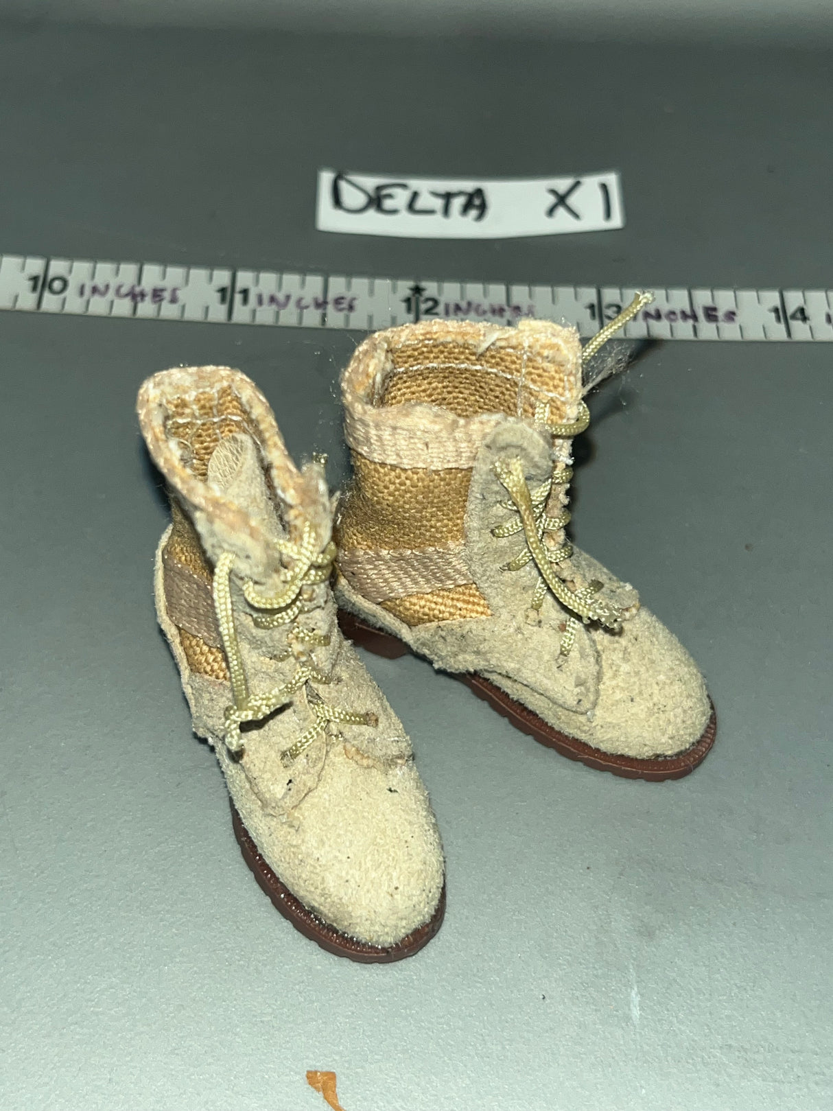 1/6 Scale Modern Era Desert Boots - Cloth Leather