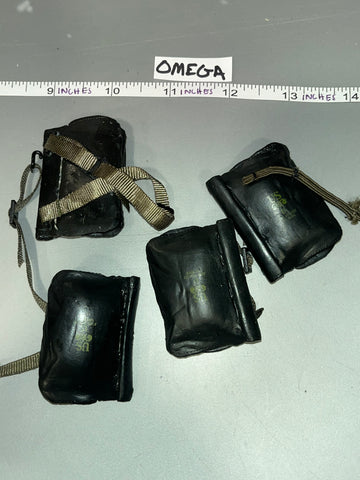 1/6 Scale WWII US Cloth Gas Mask Bag Lot