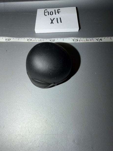 1/6 Scale Modern Police Black Ballistic Helmet - Golf XII