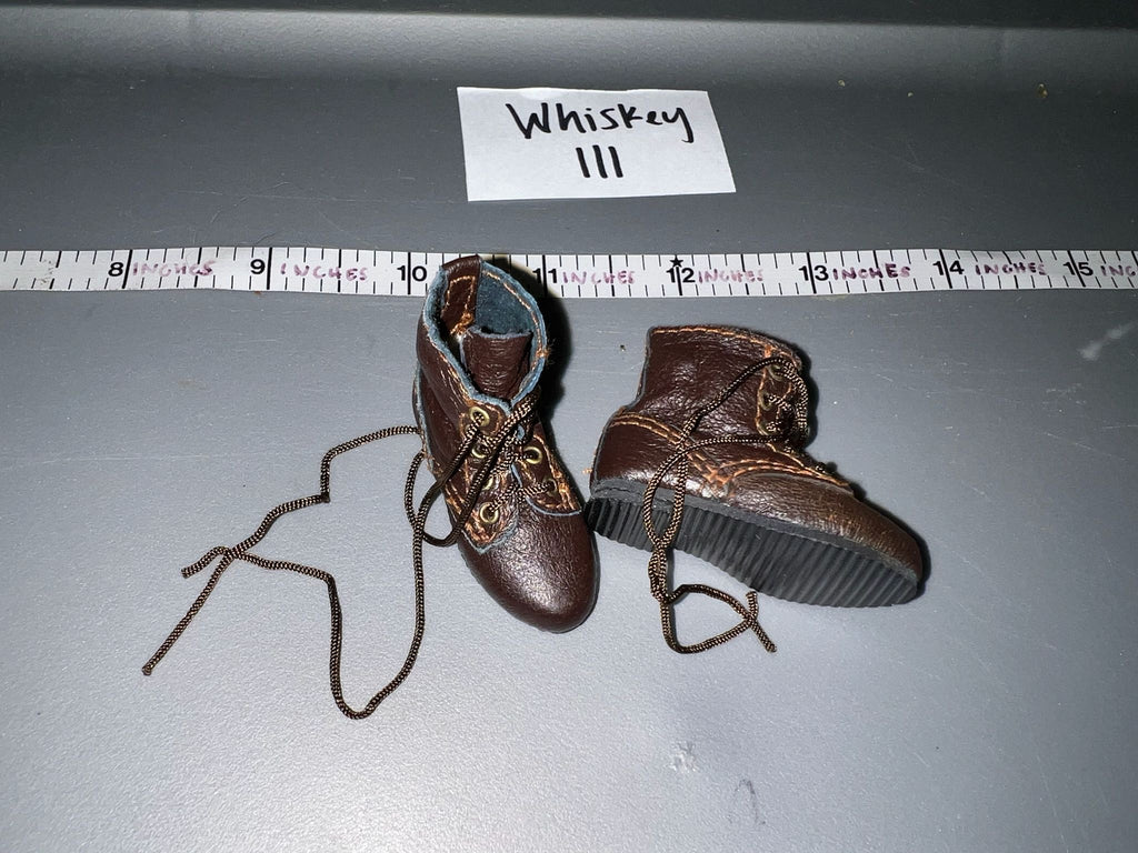 1/6 Scale WWII German Leather Tanker Boots