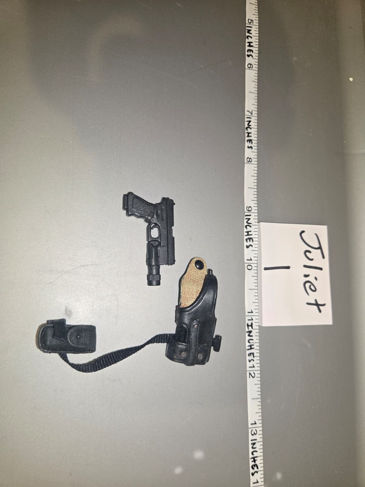 1/6 Scale Modern Pistol and Holster