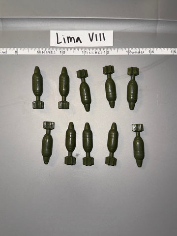 1/6 Scale Vietnam US 81mm Mortar Round Ammunition Lot