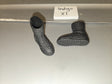 1/6 Scale Modern Era Black Combat Boots - Indigo XI
