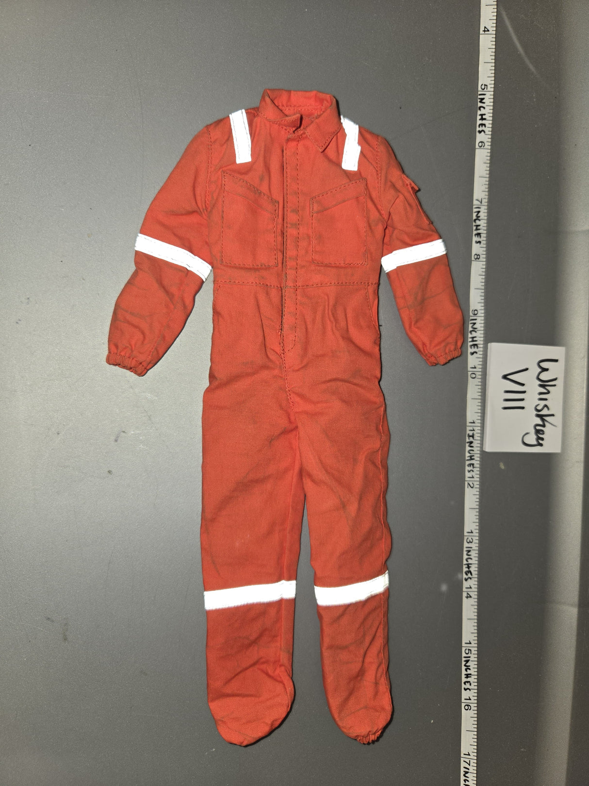 1/6 Scale Modern Orange Coveralls