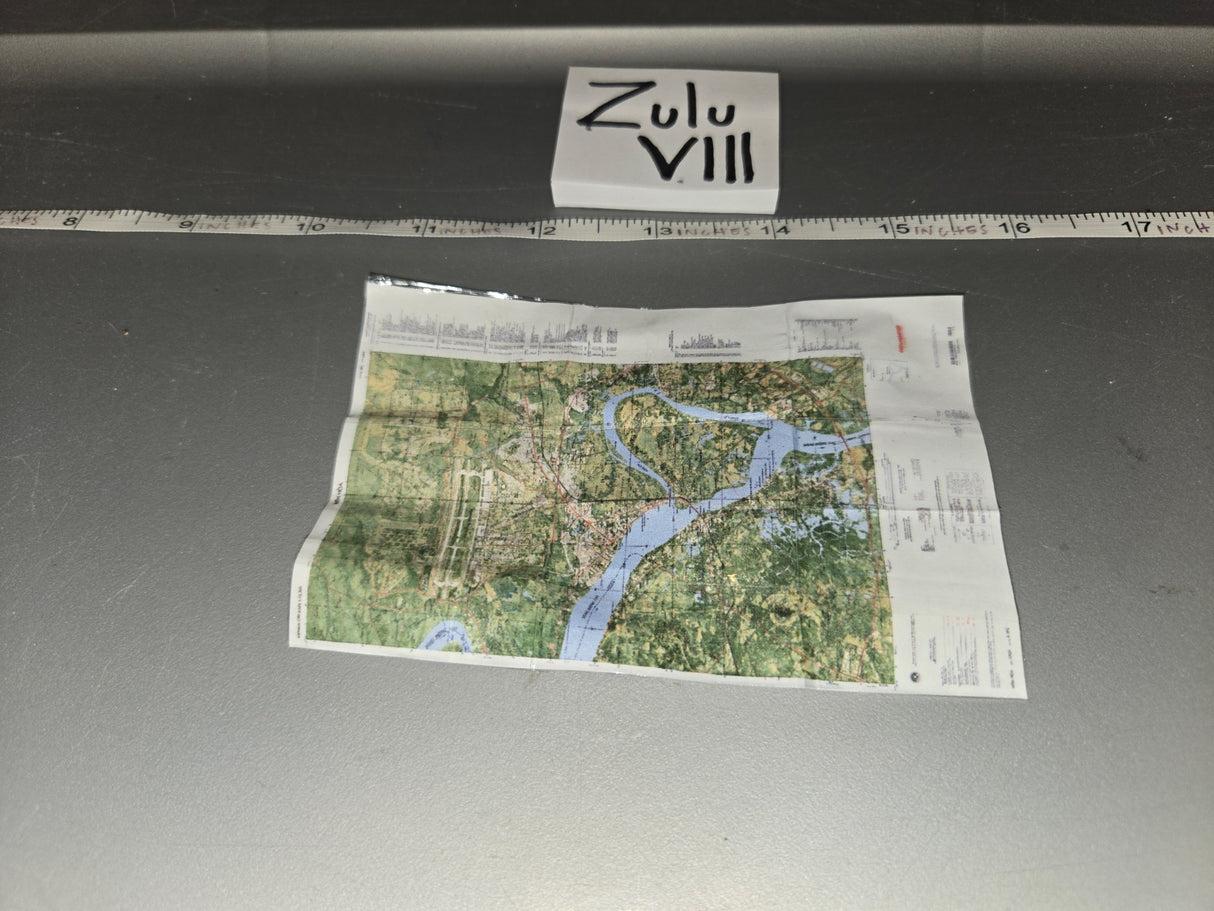 1/6 Scale WWII German Navigation Map - Zulu VIII