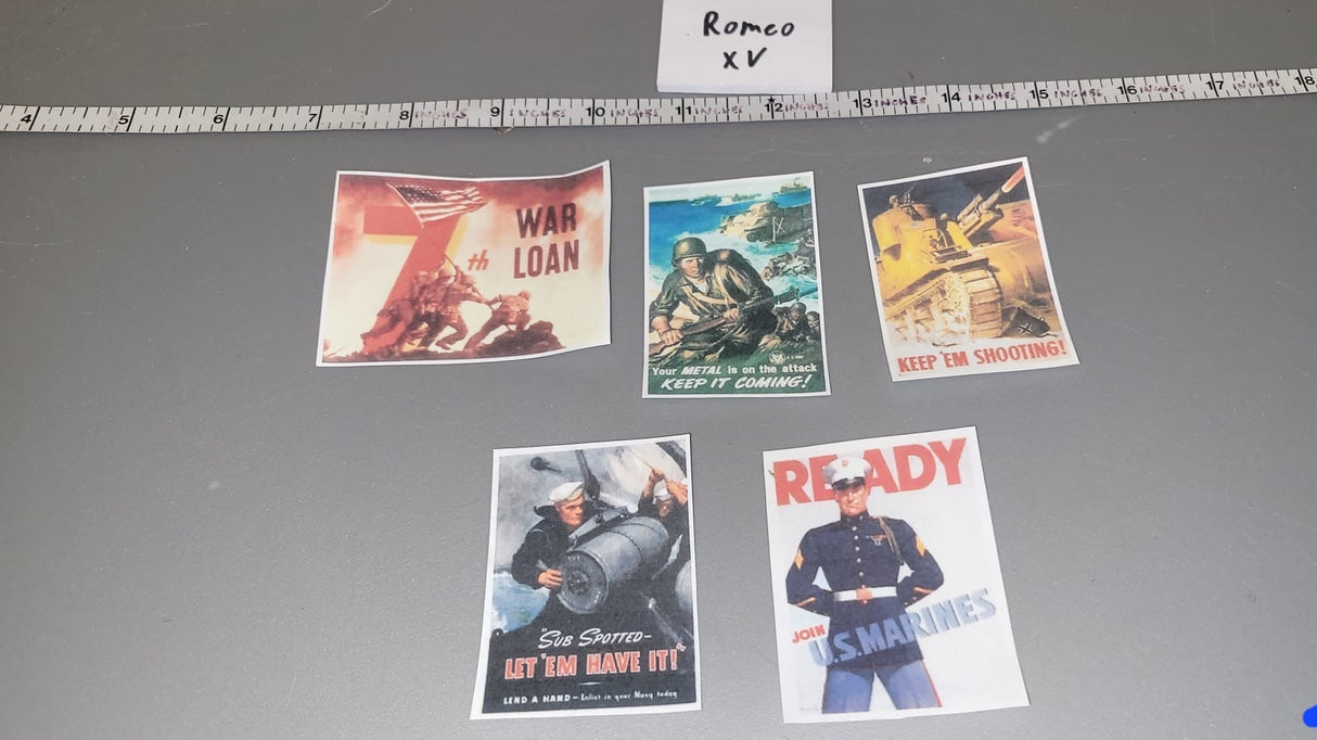 1/6 Scale WWII US Propaganda Posters