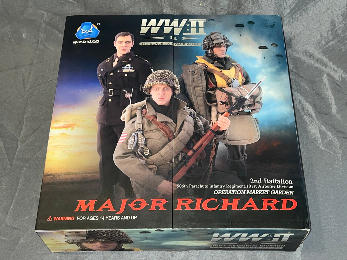 1/6 Scale WWII US Normandy Paratrooper Major Richard - NIB DID - *BR*