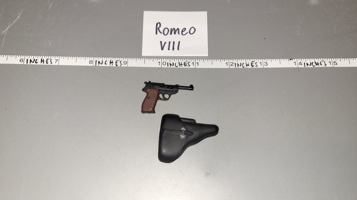 1/6 Scale WWII German Pistol and Holster - dragon