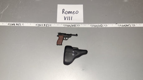 1/6 Scale WWII German Pistol and Holster - dragon