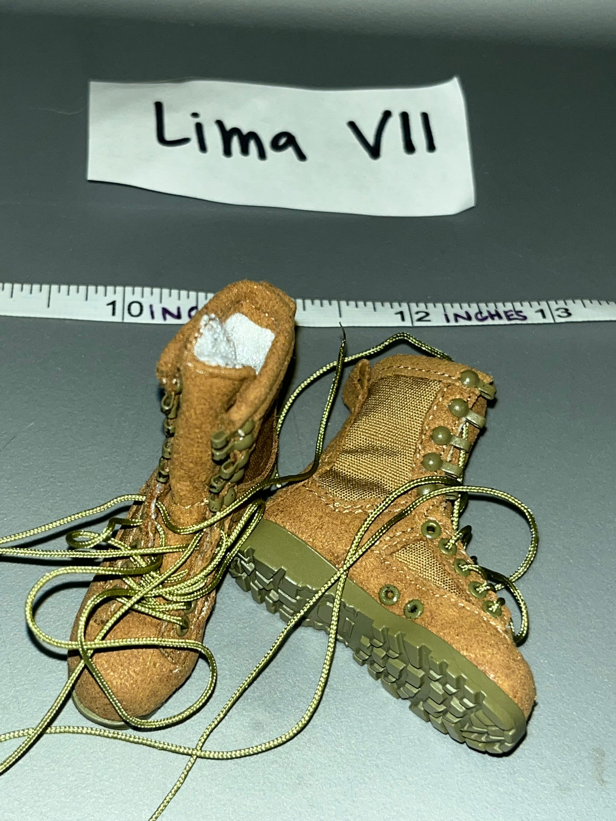 1/6 Scale Modern Era Desert Boots - Cloth Leather
