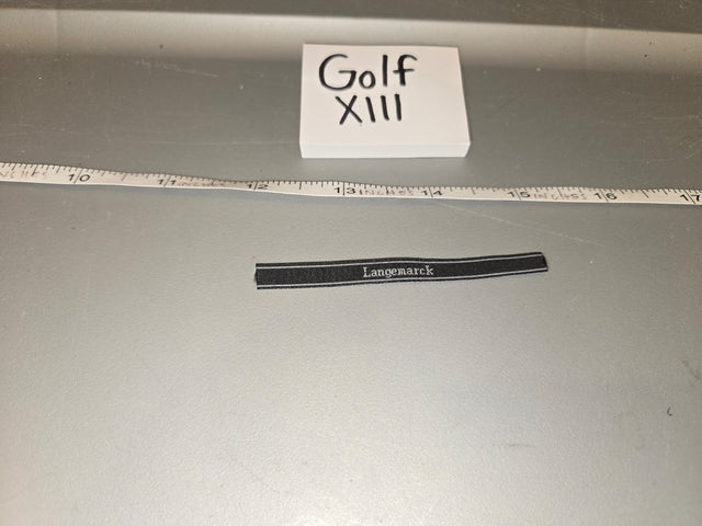 1/6 Scale WWII German Waffen Langemarck Cuff Title - Golf XIII