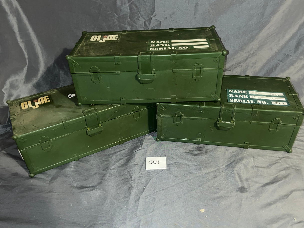 1/6 Scale GI Joe Footlocker Lot (Three)