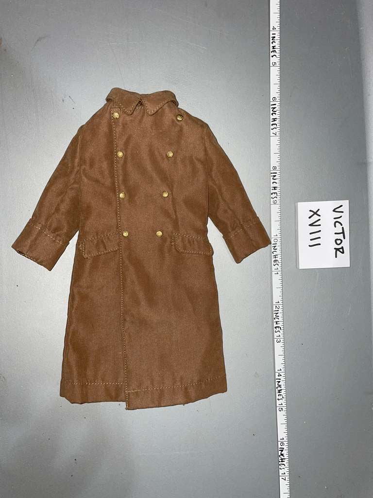 1/6 Scale WWII German Afrika Korps Brown Great Coat