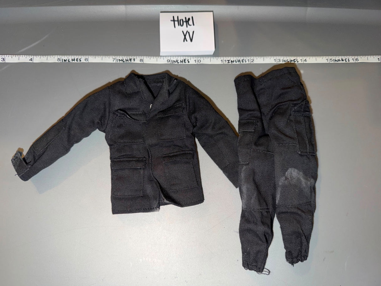 1/6 Scale WWII German Black Panzer Tanker Uniform - Hotel XV